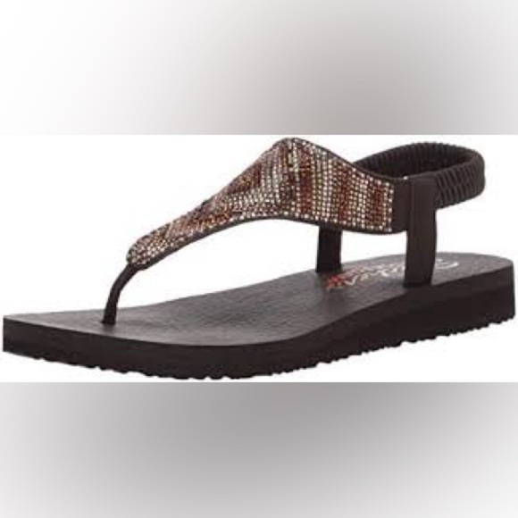 Skechers meditation gypsy glam sandals size 9 - Picture 1 of 8